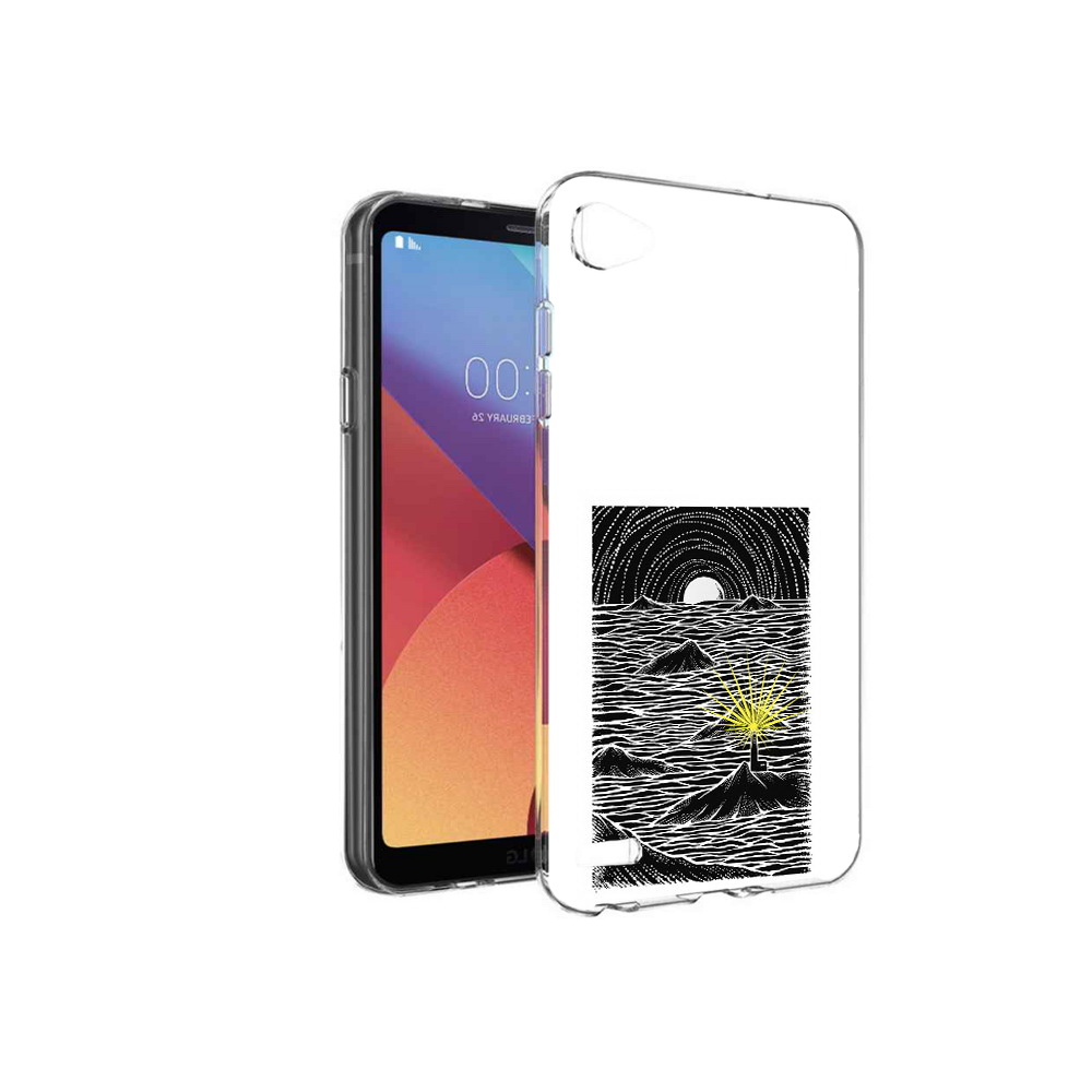 

Чехол MyPads Tocco для LG G6 mini маяк в черно белом море, Прозрачный, Tocco