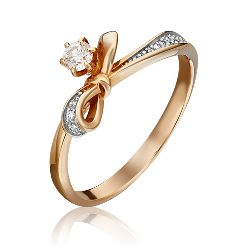 

Кольцо из золота р.  PLATINA jewelry 01-1598-00-101-1110-30, бриллиант, 01-1598-00-101-1110-30