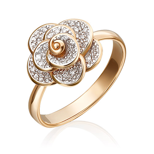 

Кольцо из золота р. 17,5 PLATINA jewelry 01-1601-00-101-1110-30, бриллиант, 01-1601-00-101-1110-30