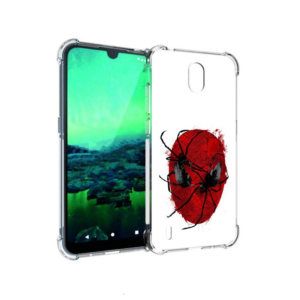 

Чехол MyPads Tocco для Nokia 1.3 человек паук (PT227048.104.673), Прозрачный, Tocco