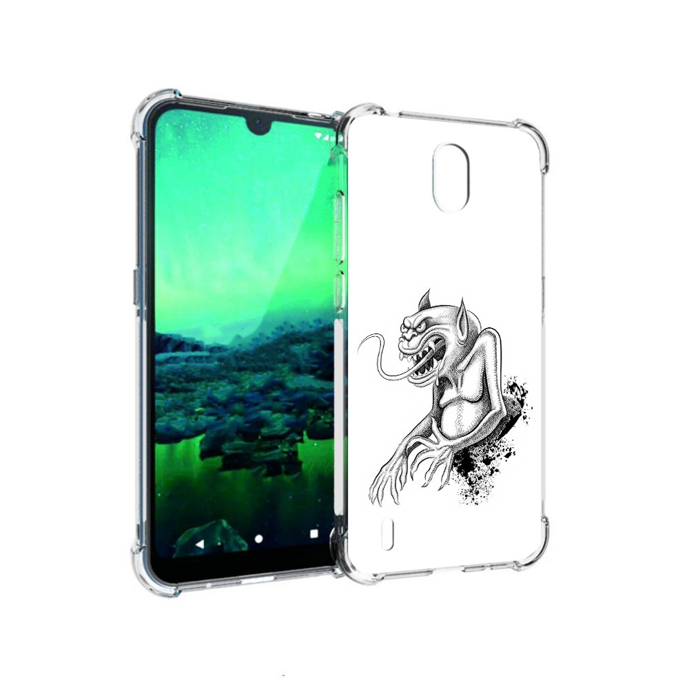 

Чехол MyPads Tocco для Nokia 1.3 чорт (PT227048.104.692), Прозрачный, Tocco