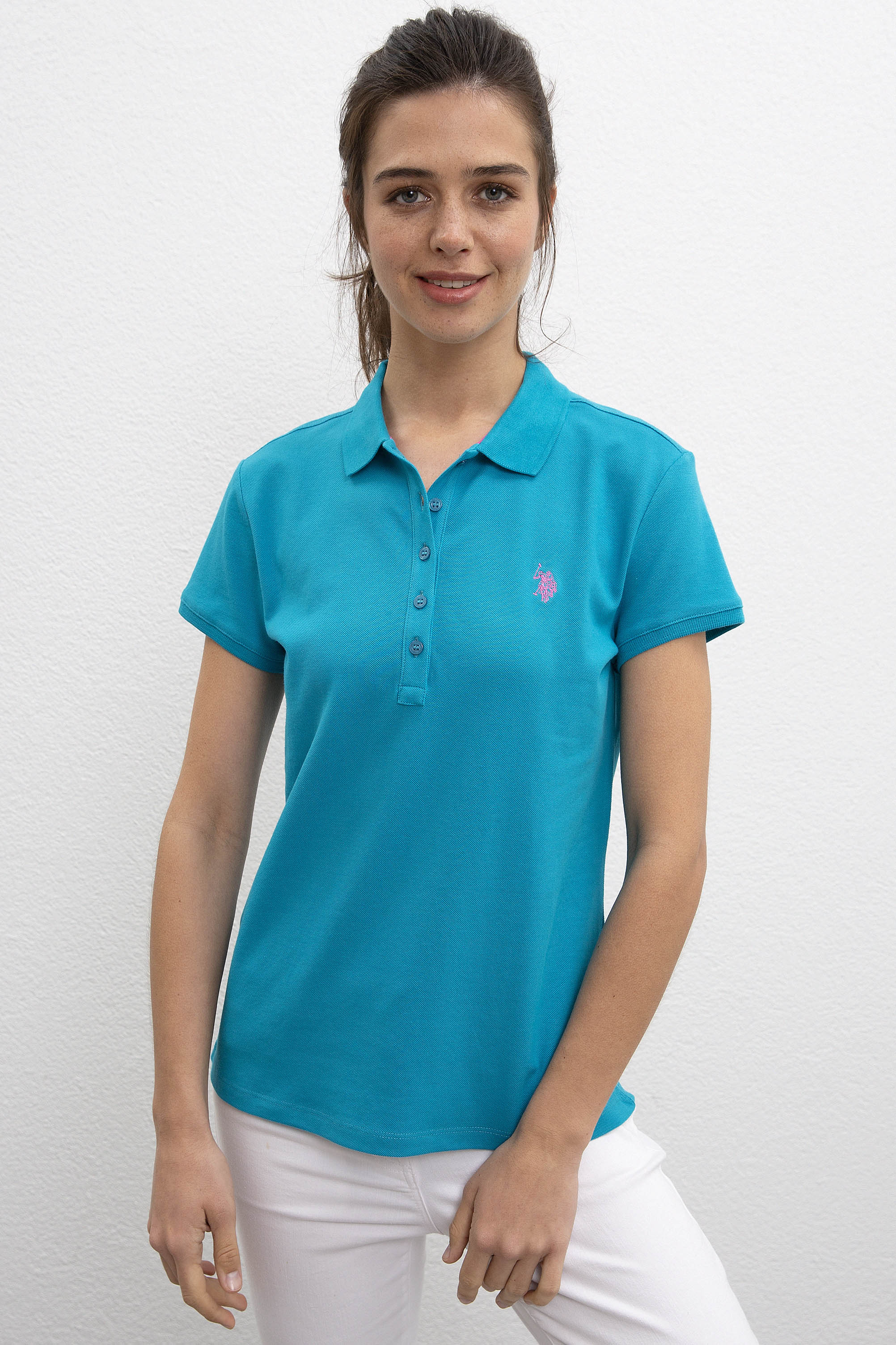 

Футболка женская U.S. POLO Assn. G082GL0110GTP-IY09 бирюзовая M, Бирюзовый, G082GL0110GTP-IY09