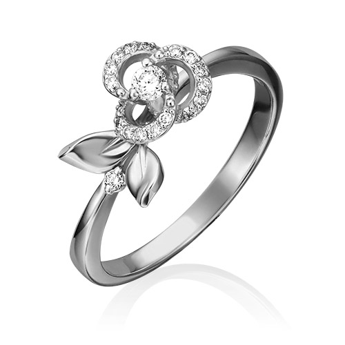 

Кольцо из золота р. , PLATINA jewelry 01-1612-00-101-1120-30, бриллиант, 01-1612-00-101-1120-30