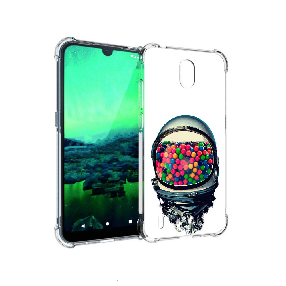 

Чехол MyPads Tocco для Nokia 1.3 шлем космонавта (PT227048.104.700), Прозрачный, Tocco