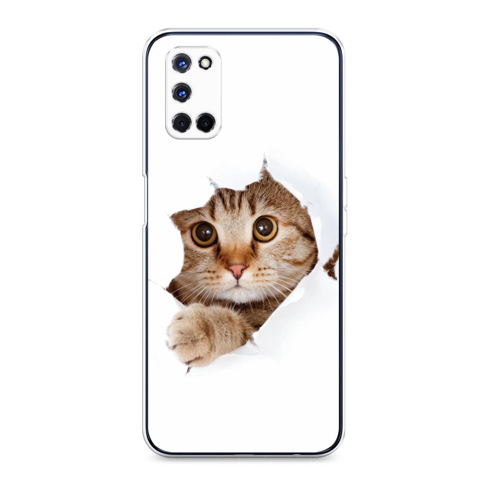 

Чехол для Oppo A52/A72 "Кот и бумага", Белый;коричневый, 253250-1