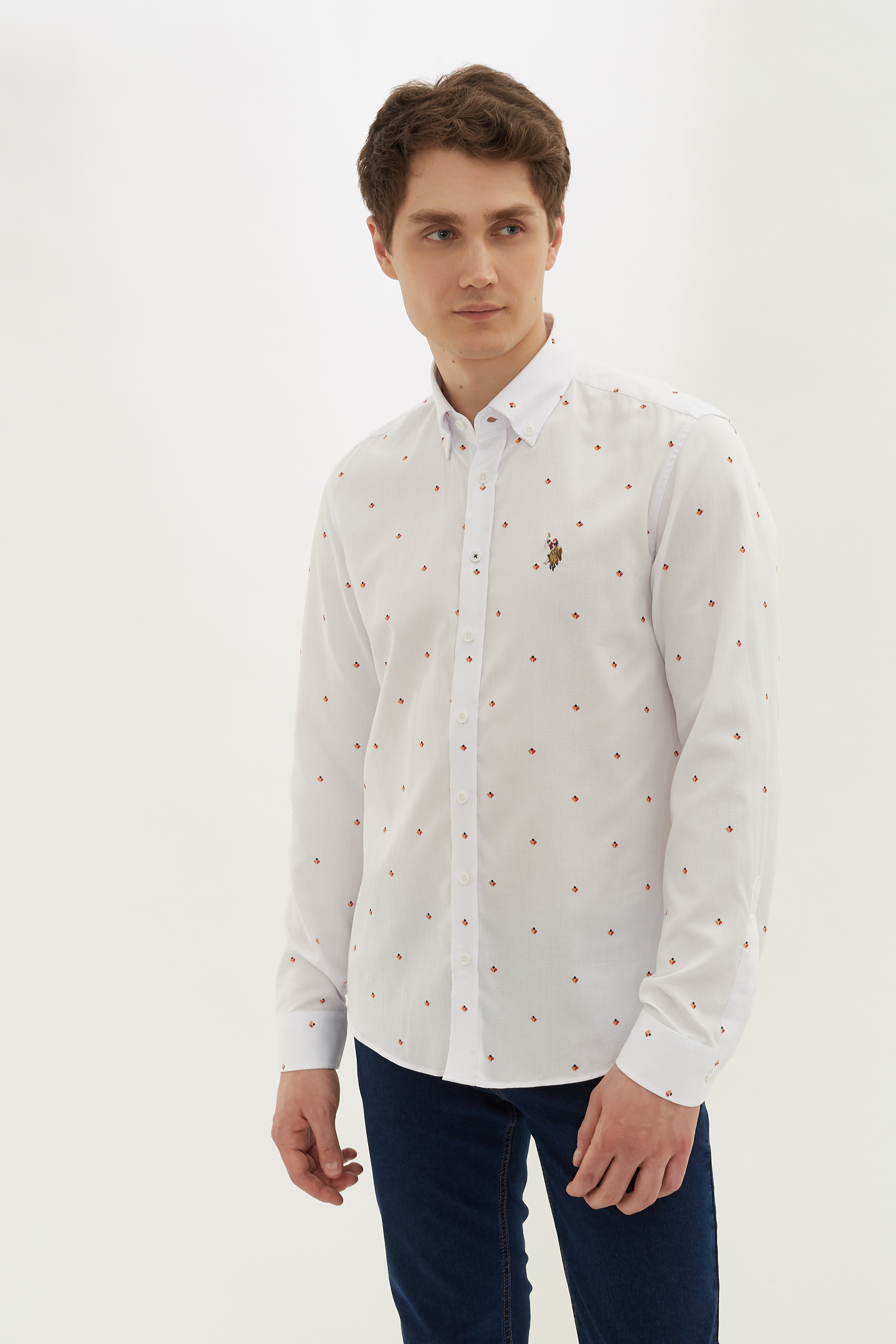 

Рубашка мужская U.S. POLO Assn. G081SZ0040URANIA белая S, Белый, G081SZ0040URANIA
