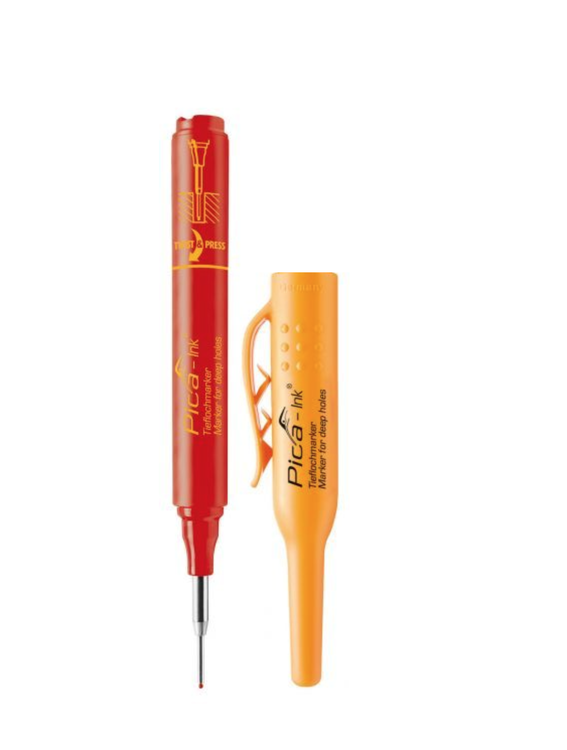 Строительный маркер для глубоких отверстий Pica-Ink (Красный) PICA-MARKER 150/40 маркер строительный kwb 1705 00