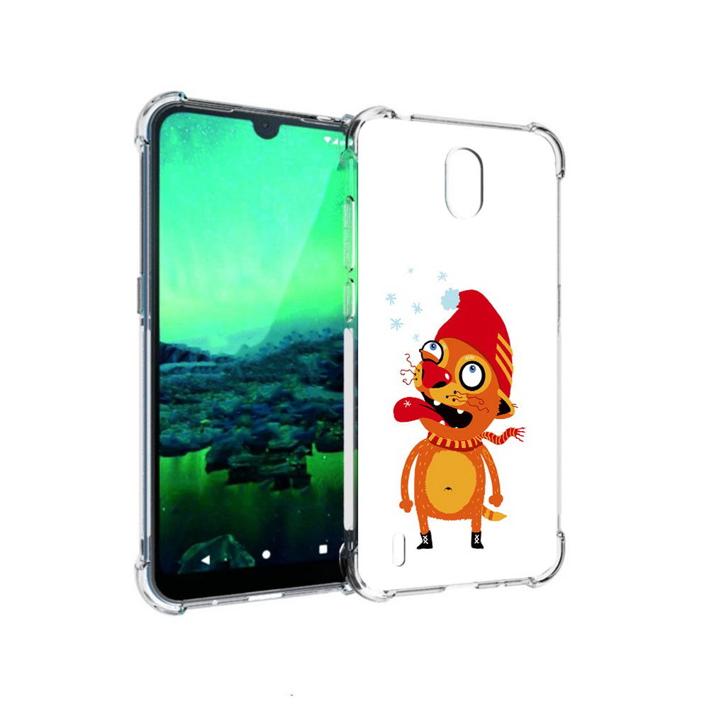 

Чехол MyPads Tocco для Nokia 1.3 Зимний кот (PT227048.104.88), Прозрачный, Tocco