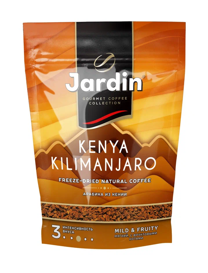 

Кофе растворимый Jardin Kenya Kilimanjaro сублимированный, средняя обжарка, 150 г