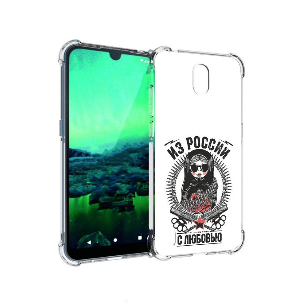 

Чехол MyPads Tocco для Nokia 1.3 Из России с любовью (PT227048.104.91), Прозрачный, Tocco