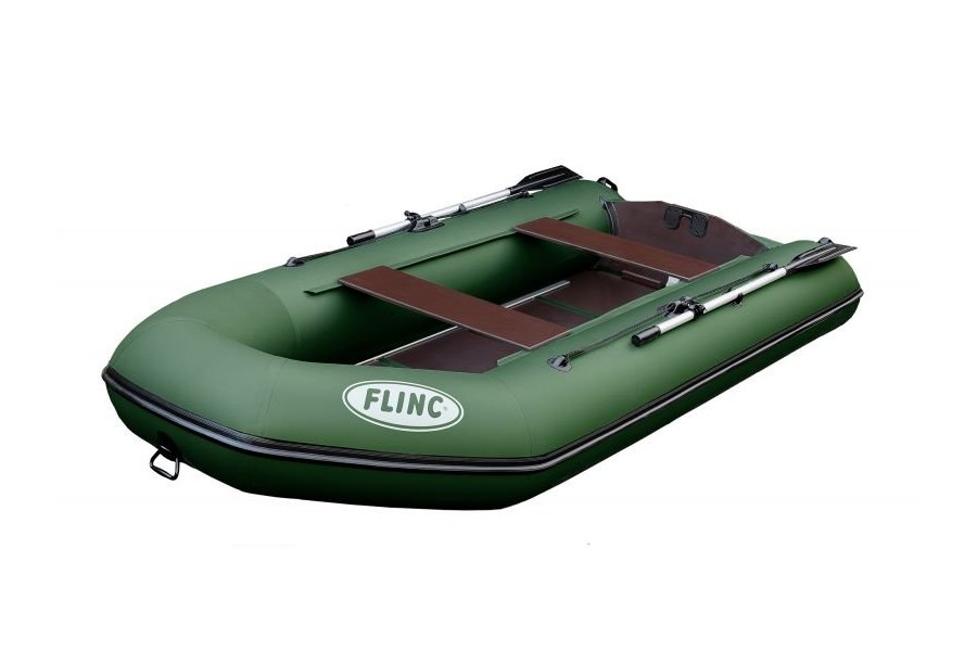 Надувная лодка FLINC FT340K (оливковый)