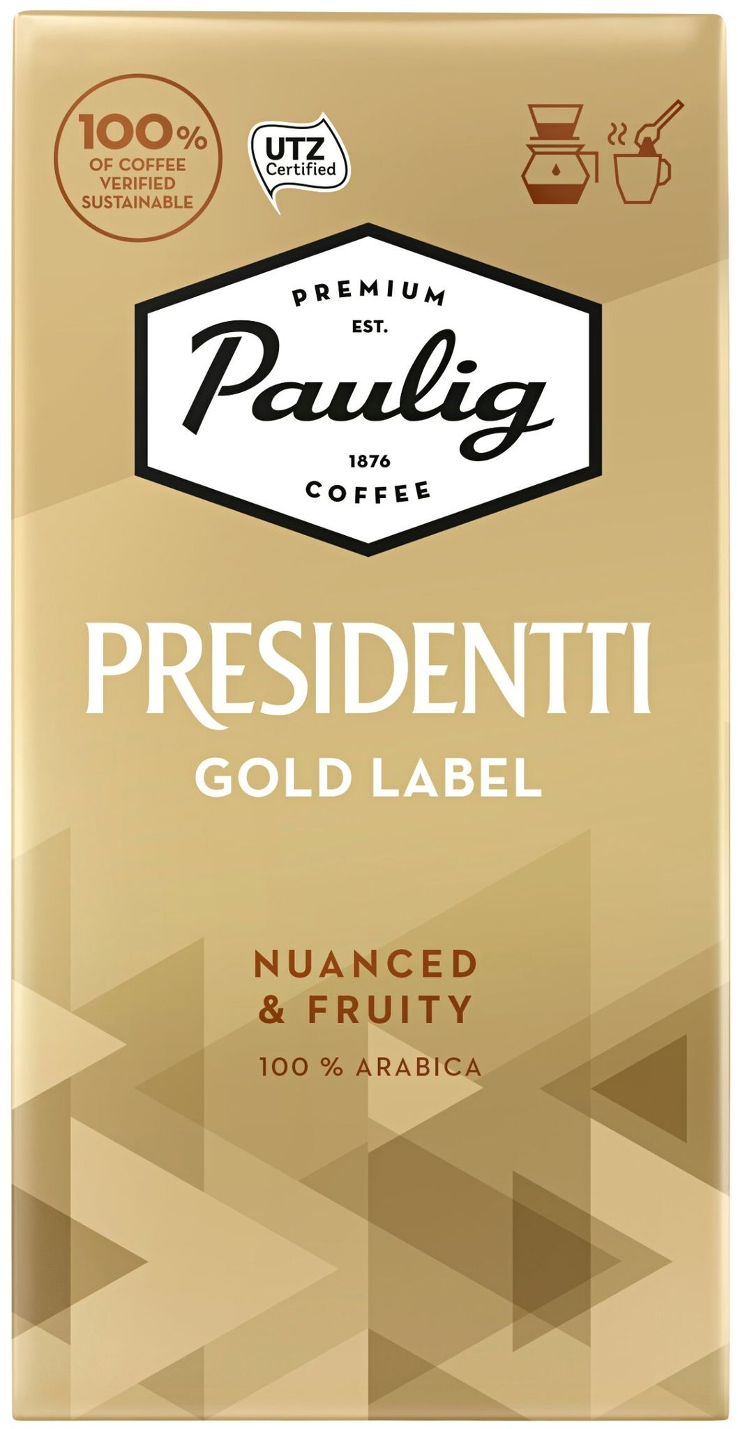 Кофе молотый Paulig presidentti gold label 250 г