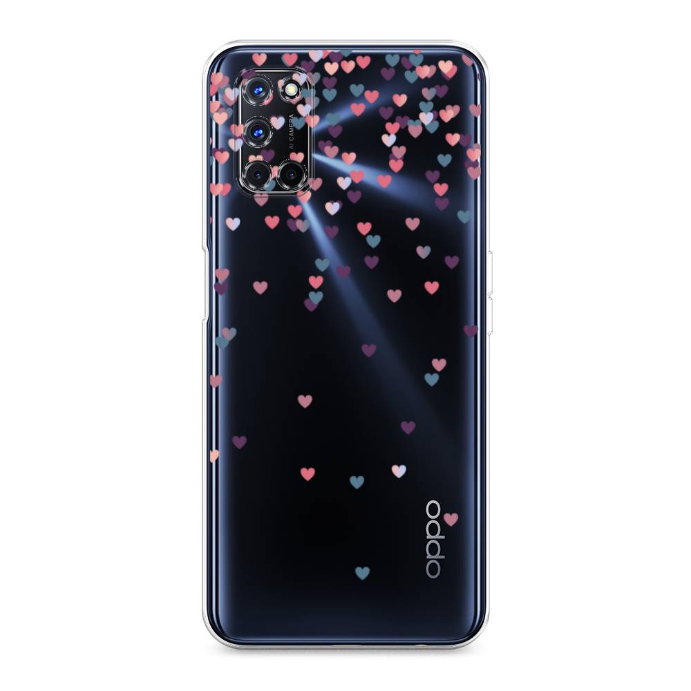 

Чехол на Oppo A52/A72 "Посыпка сердечки", Розовый;фиолетовый, 253250-3