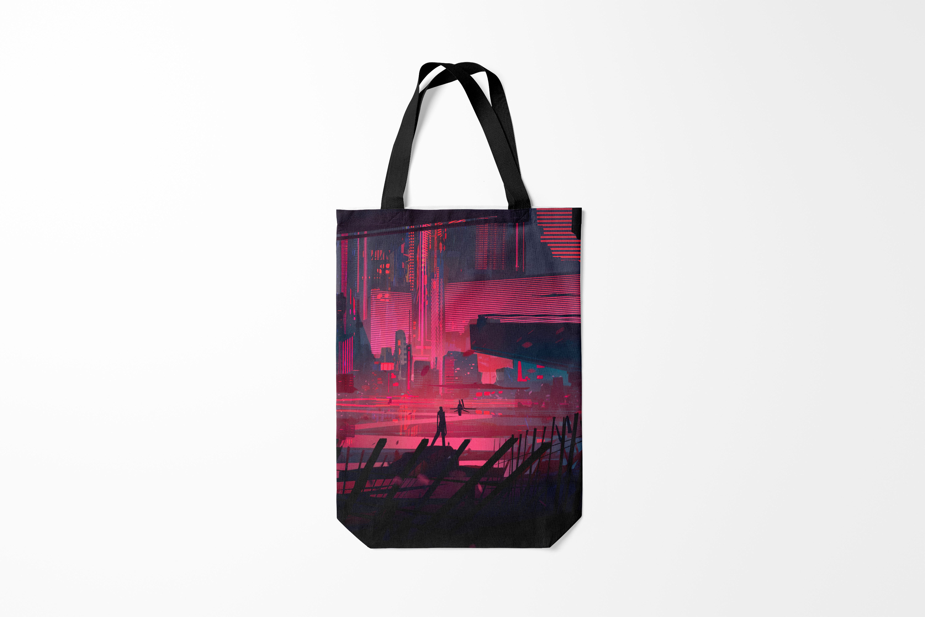 

Сумка шoппер унисекс Burnettie Разные Город Будущего, розовый, Разные Город Будущего