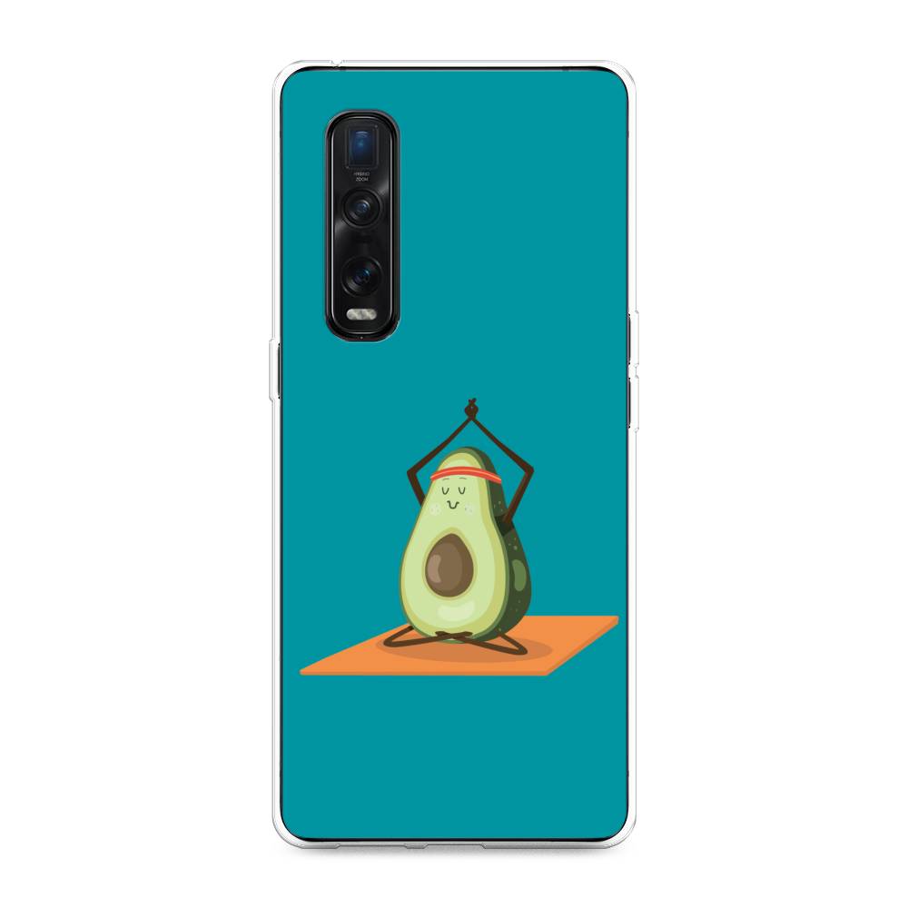 

Чехол для Oppo Find X2 Pro "Расслабься с авокадо", Голубой, 253350-6