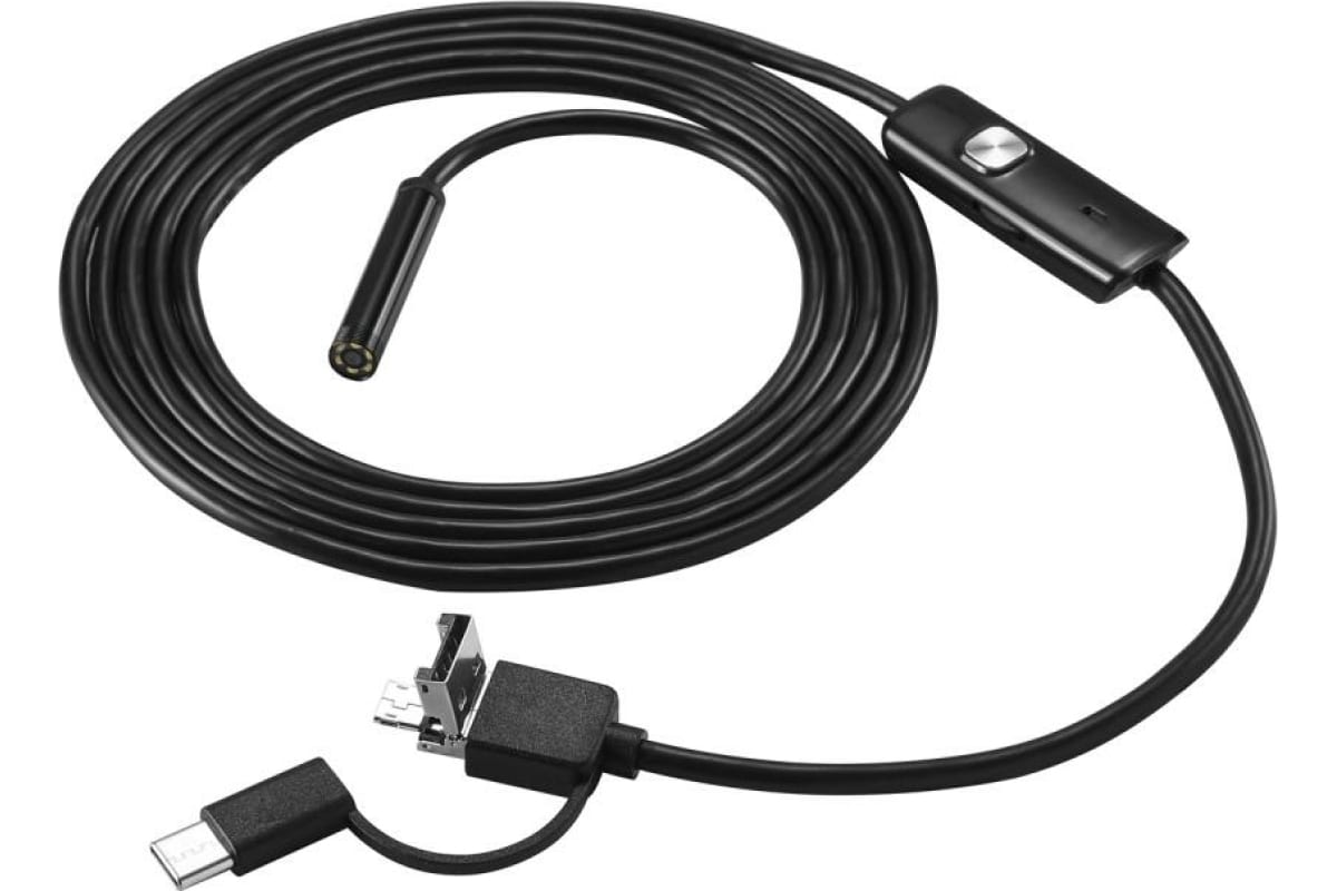 Водонепроницаемый эндоскоп DEKO WEC-1 1м, Micro USB, USB, Type-C 065-0153