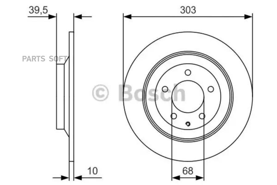 

Диск Тормозной Задний Mazda Cx-5 11-> Bosch 0 986 479 V04 Bosch арт. 0 986 479 V04