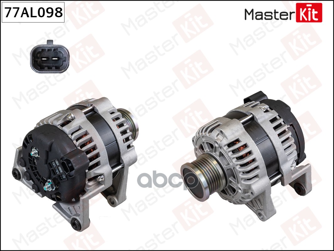 

Генератор Opel Astra J (10-)/Chevrolet Aveo (11-)/Cruze (09-) 1.6I/1.8I 100А Master Kit 77