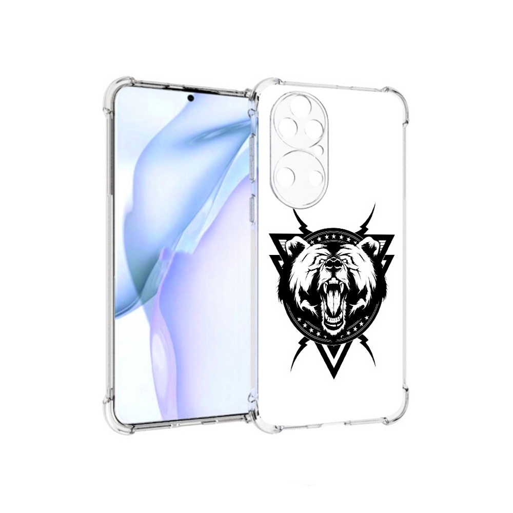 

Чехол MyPads Tocco для Huawei P50 медведь в треугольнике, Прозрачный, Tocco