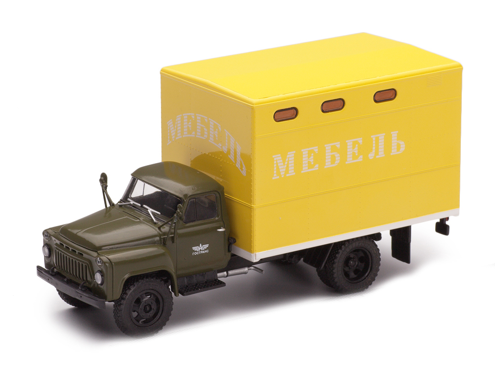 

Модель коллекционная АВТОИСТОРИЯ Горький 52 /ГОРЬКИЙ-52 ГЗТМ-893А мебель, Зеленый;желтый