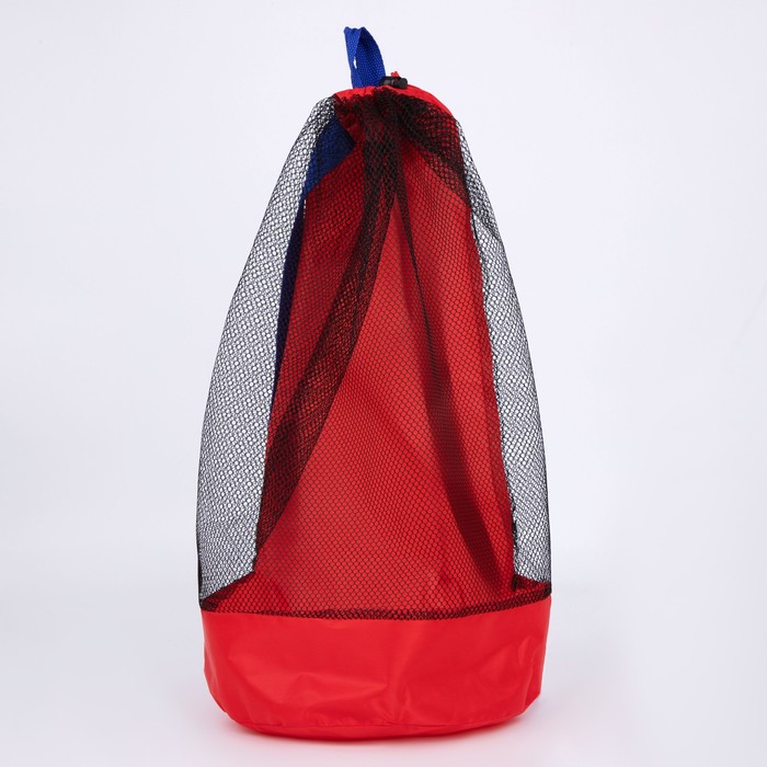 Рюкзак пляжный NAZAMOK 47*24 см, сетка, для песочницы, красный