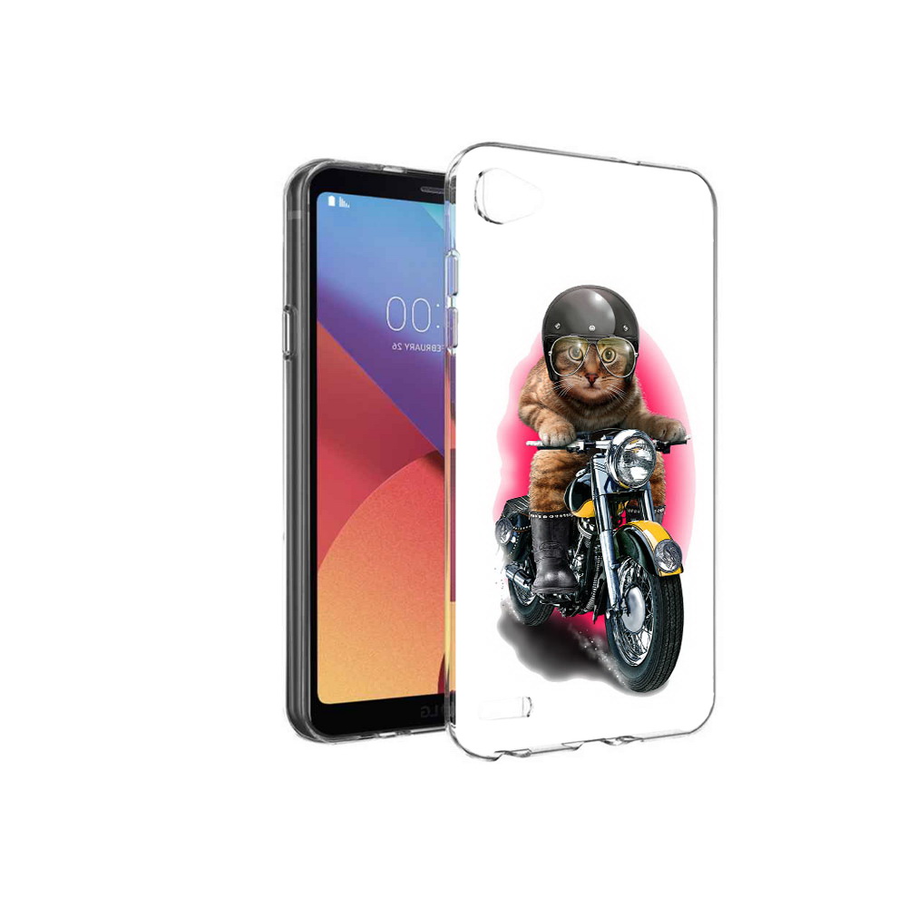 

Чехол MyPads Tocco для LG G6 mini мото-кот, Прозрачный, Tocco