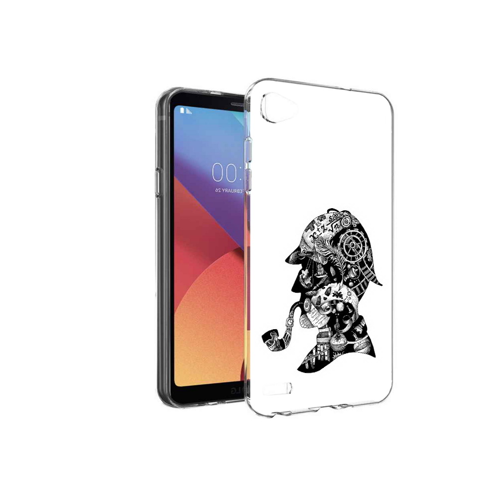 

Чехол MyPads Tocco для LG G6 mini мужчина с трубкой абстракция, Прозрачный, Tocco