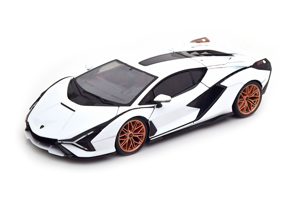 

Модель коллекционная BBURAGO Lamborghini sian fkp 37 2019 white/black, Белый