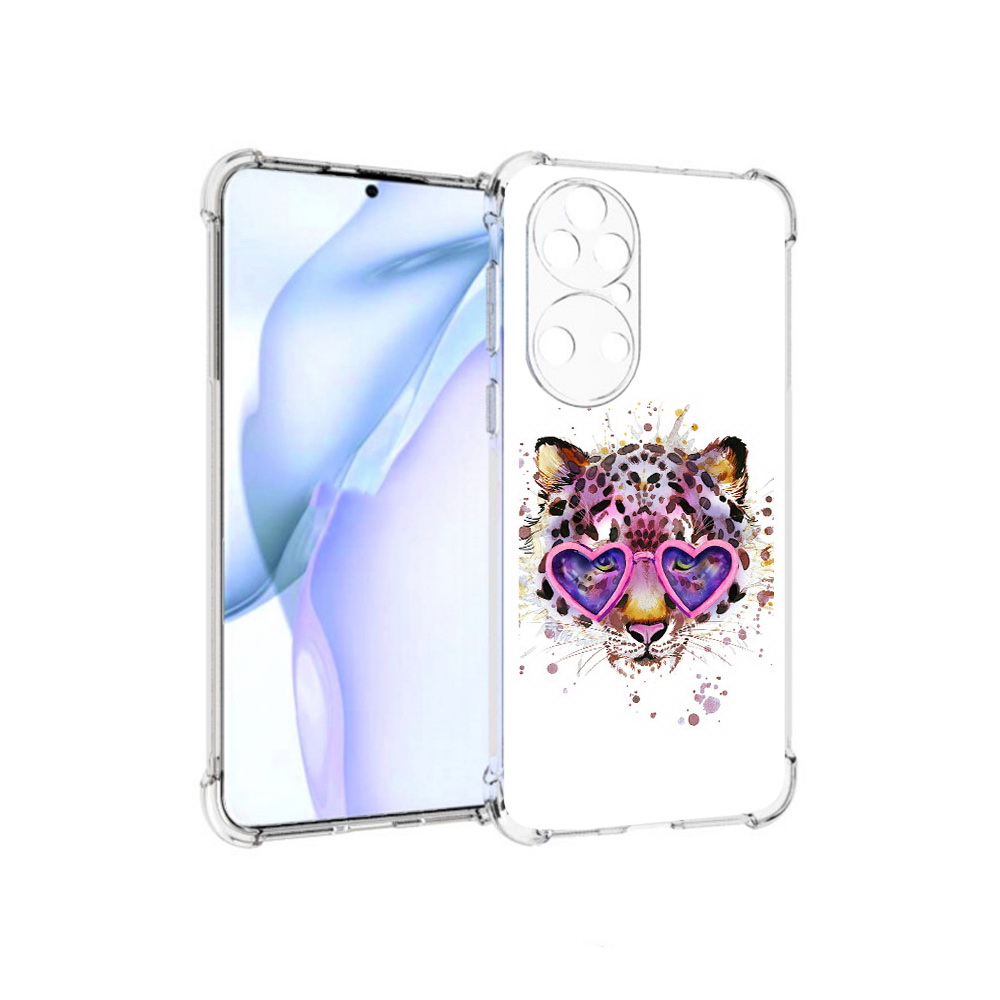 

Чехол MyPads Tocco для Huawei P50 модный леопард, Прозрачный, Tocco