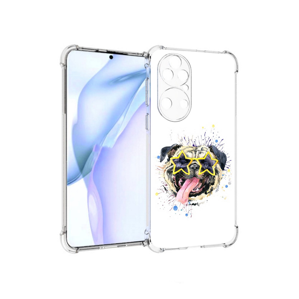 Чехол MyPads Tocco для Huawei P50 мопс боксер