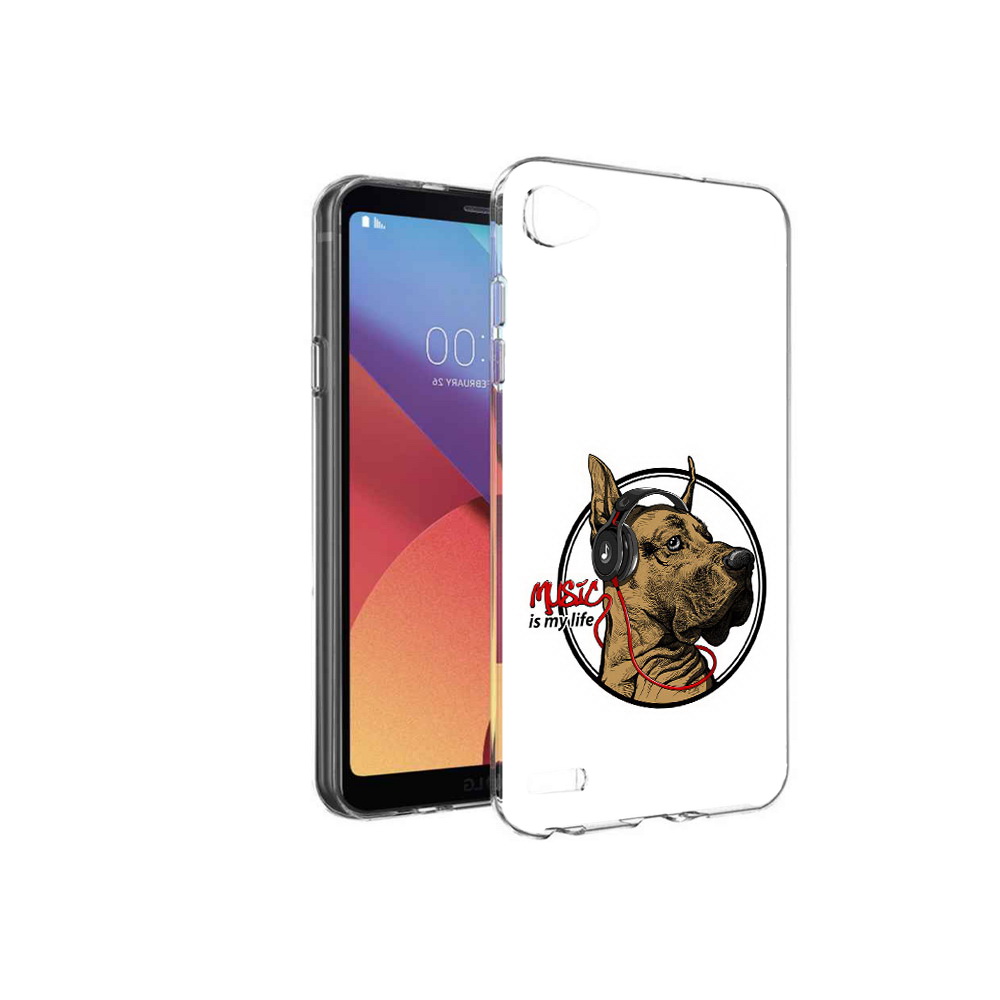 

Чехол MyPads Tocco для LG G6 mini музыкальная собака, Прозрачный, Tocco