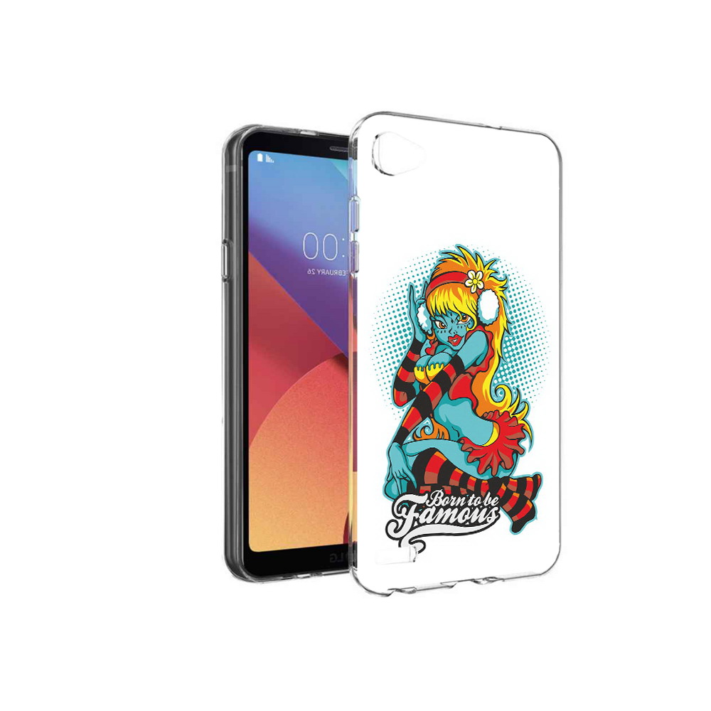 

Чехол MyPads Tocco для LG G6 mini нарисованная девушка в наушниках, Прозрачный, Tocco