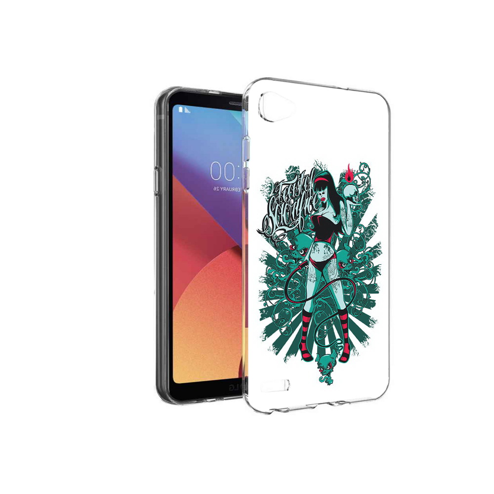 

Чехол MyPads Tocco для LG G6 mini нарисованная девушка в татуировках, Прозрачный, Tocco