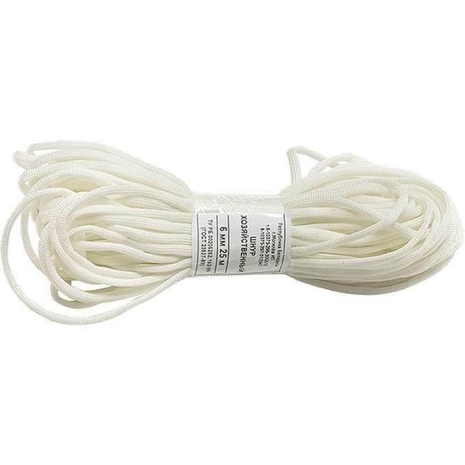 

Шнур хозяйственный, D 5 мм, L 25 м, полиэфирный (арт. 93823) - 10 шт.