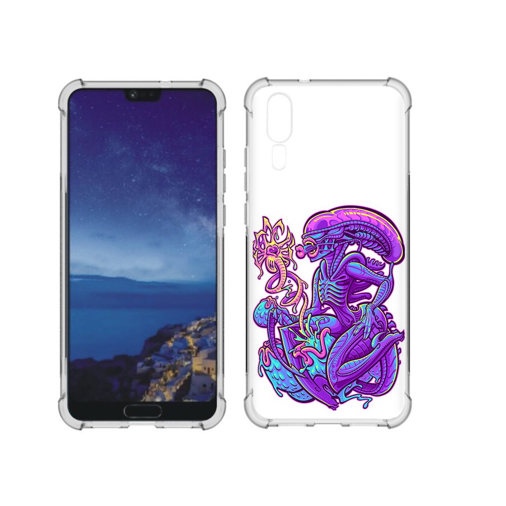 Чехол MyPads Tocco для Huawei P20 чужой фиолетовый цвет (PT108006.52.693)