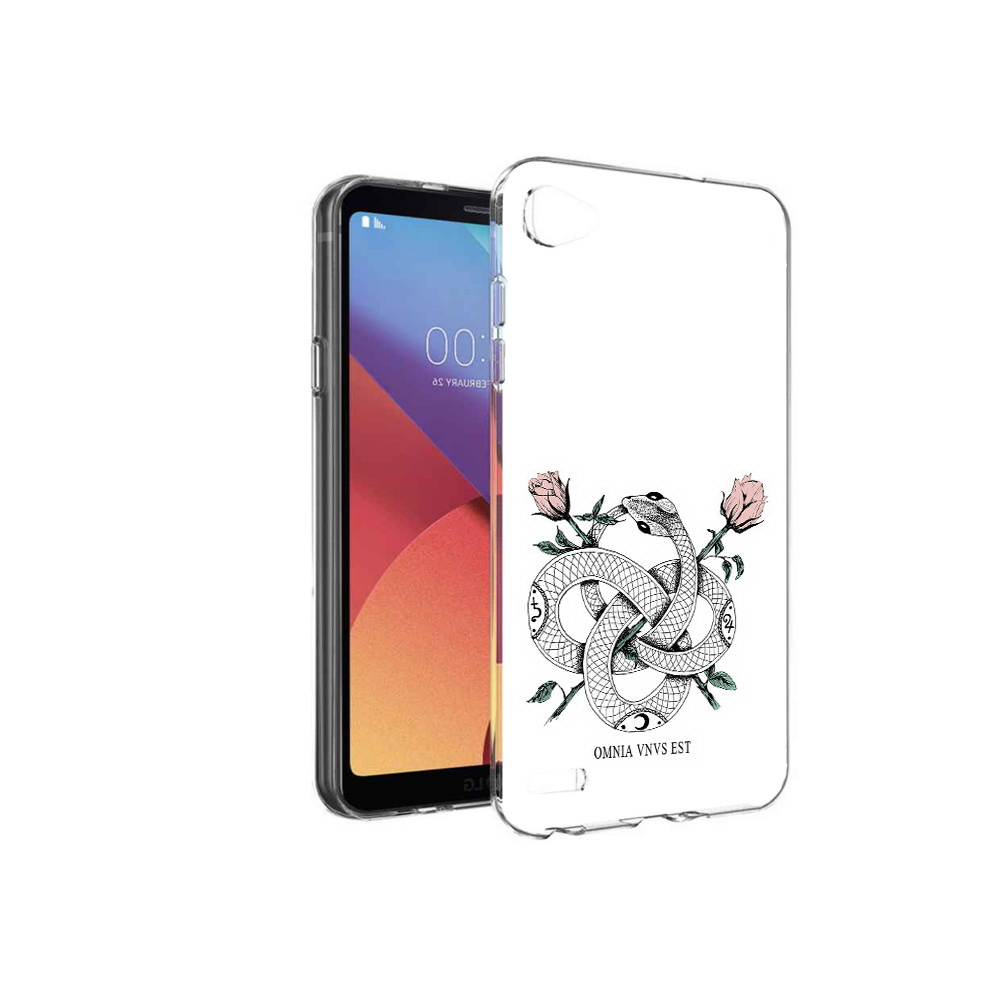 

Чехол MyPads Tocco для LG G6 mini нарисованная змея абстракция, Прозрачный, Tocco