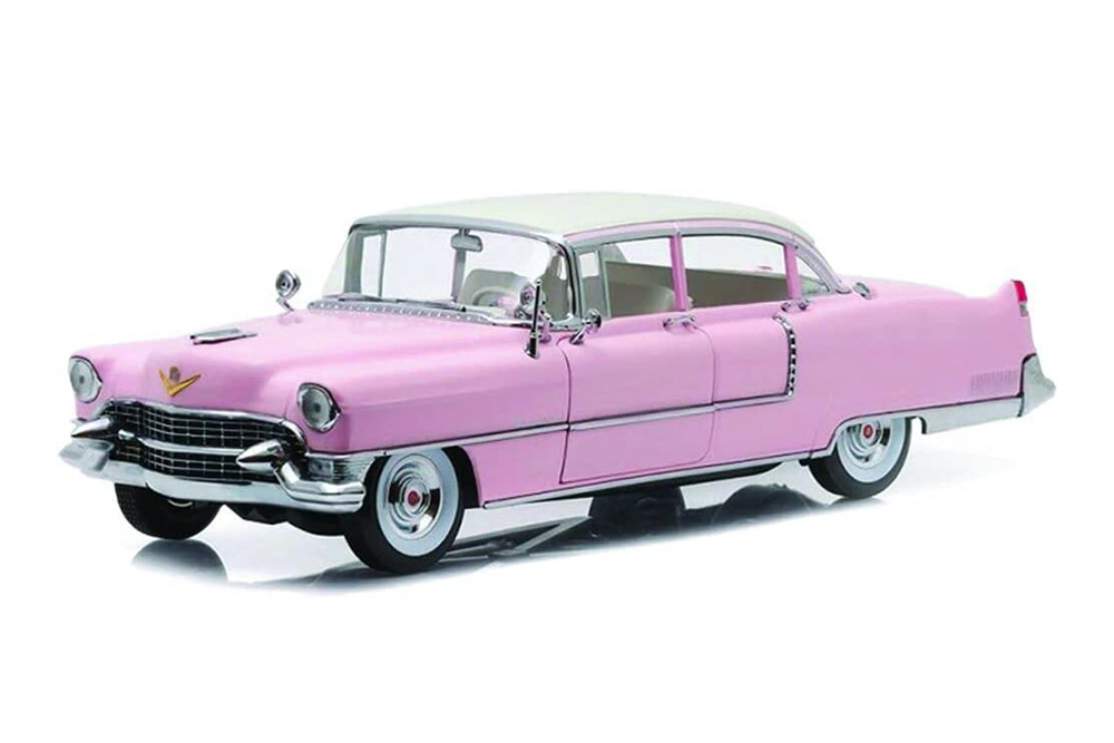 

Модель коллекционная GREENLIGHT Cadillac fleetwood series 60 1955 pink/white roof, Розовый