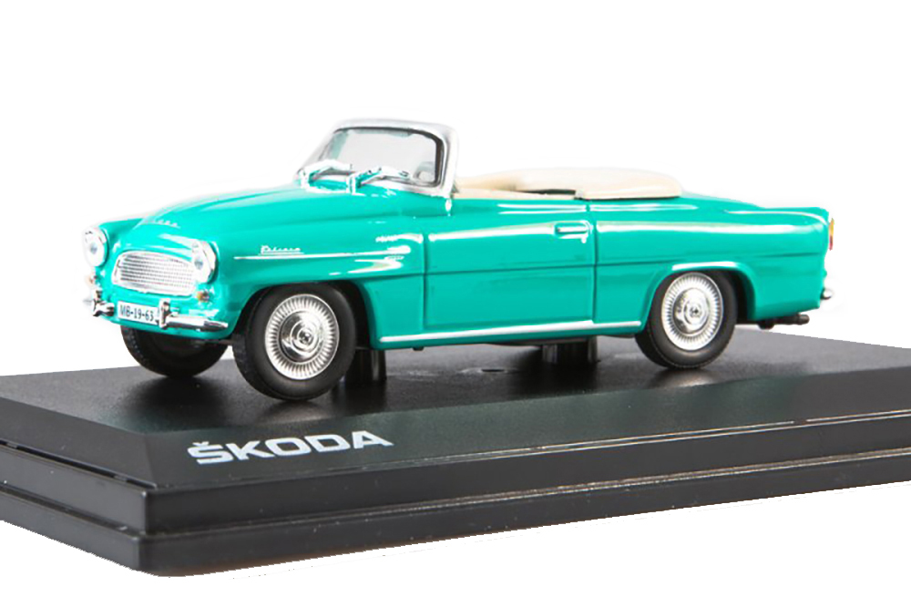 

Модель коллекционная ABREX Skoda felicia roadster 1963 green, Голубой