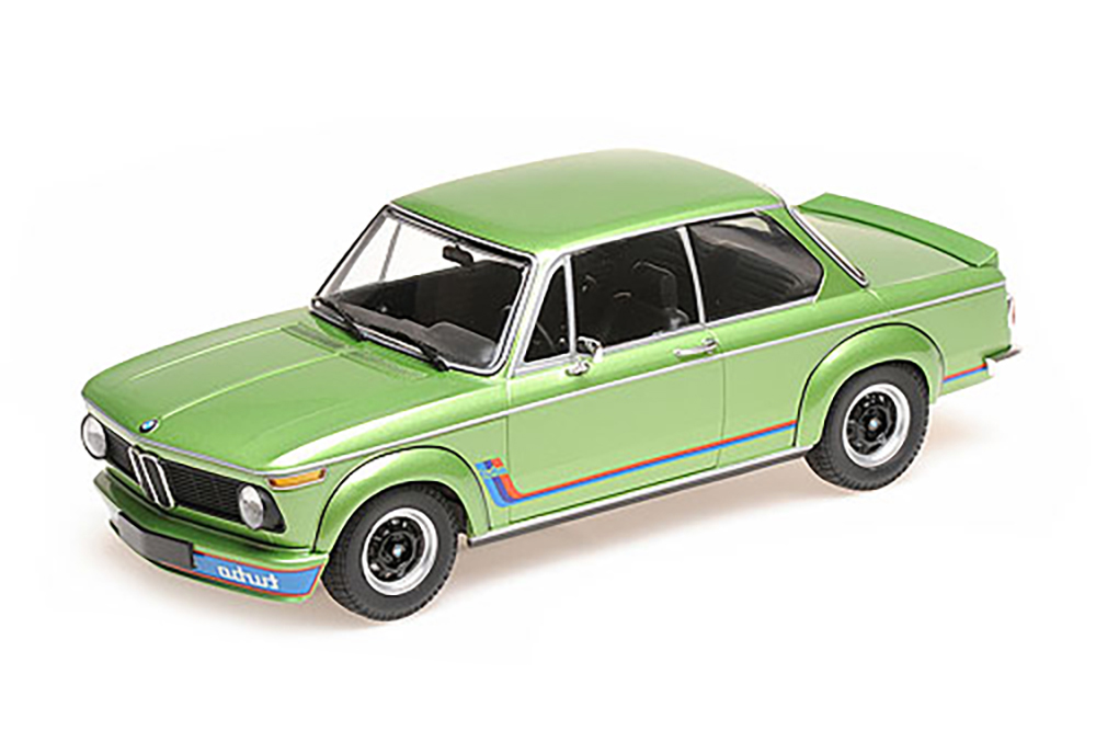 

Модель коллекционная MINICHAMPS Bmw 2002 turbo 1973 green metallic, Зеленый