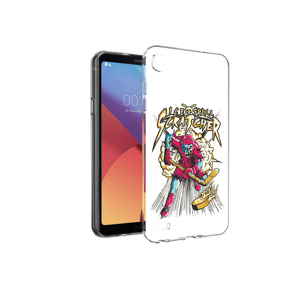 

Чехол MyPads Tocco для LG G6 mini нарисованный скелет хоккеист, Прозрачный, Tocco