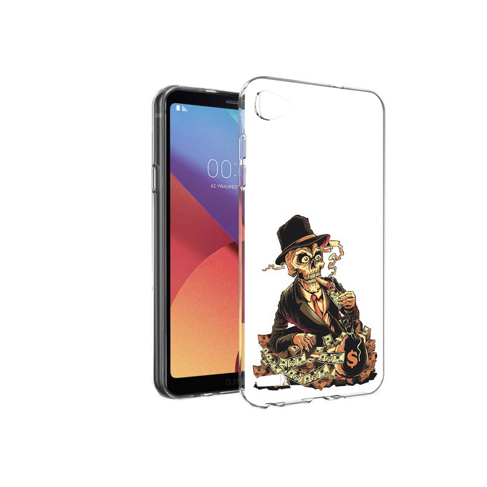 

Чехол MyPads Tocco для LG G6 mini нарисованный череп с сигаретой, Прозрачный, Tocco