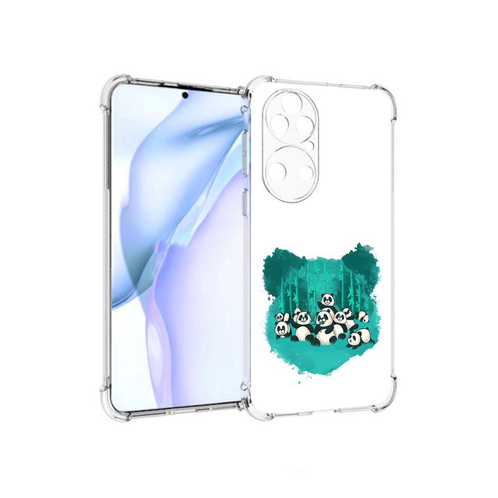 

Чехол MyPads Tocco для Huawei P50 нарисованные панды, Прозрачный, Tocco