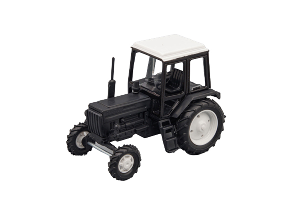 

Tractor MTZ-82 (ussr russia) black/white | трактор МТЗ-82 черный/белая крыша (пластик)