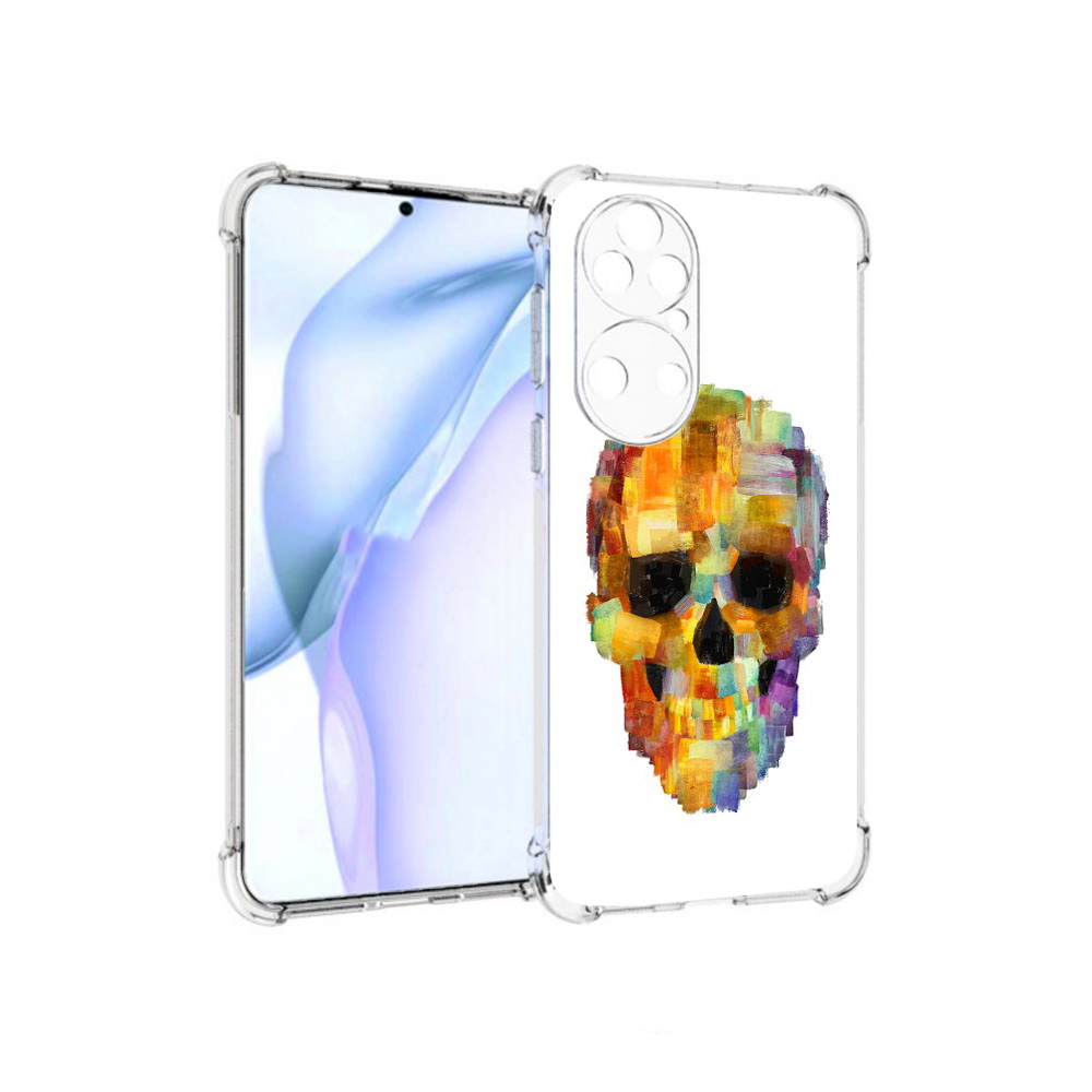 

Чехол MyPads Tocco для Huawei P50 нарисованный череп, Прозрачный, Tocco