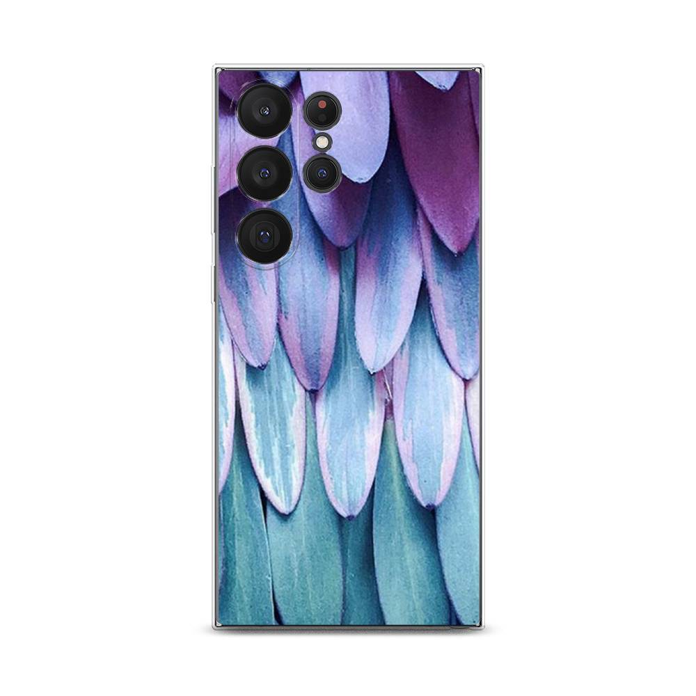 

Чехол на Samsung Galaxy S23 Ultra 5G "Синее перо", 2107550-3