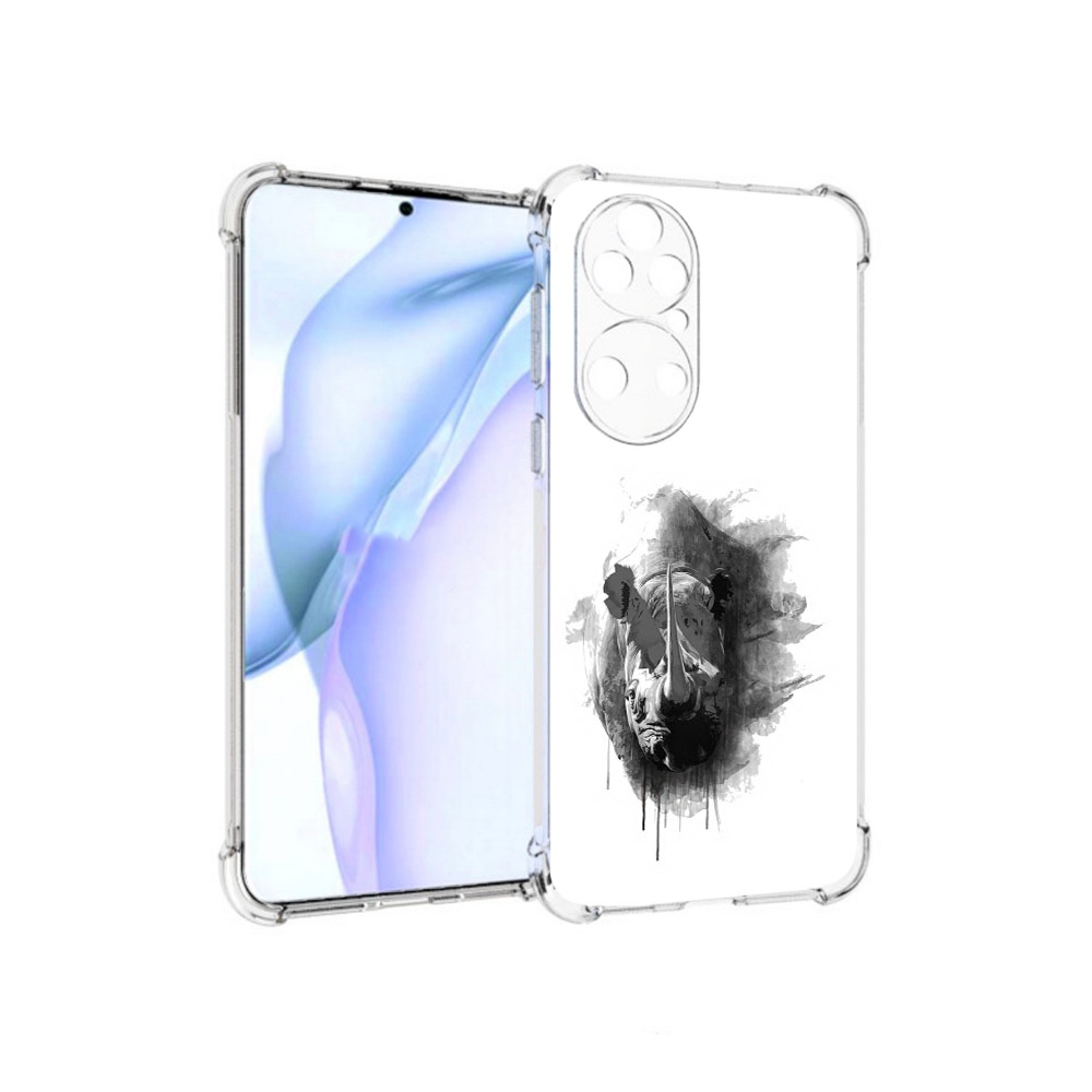 

Чехол MyPads Tocco для Huawei P50 носорог, Прозрачный, Tocco