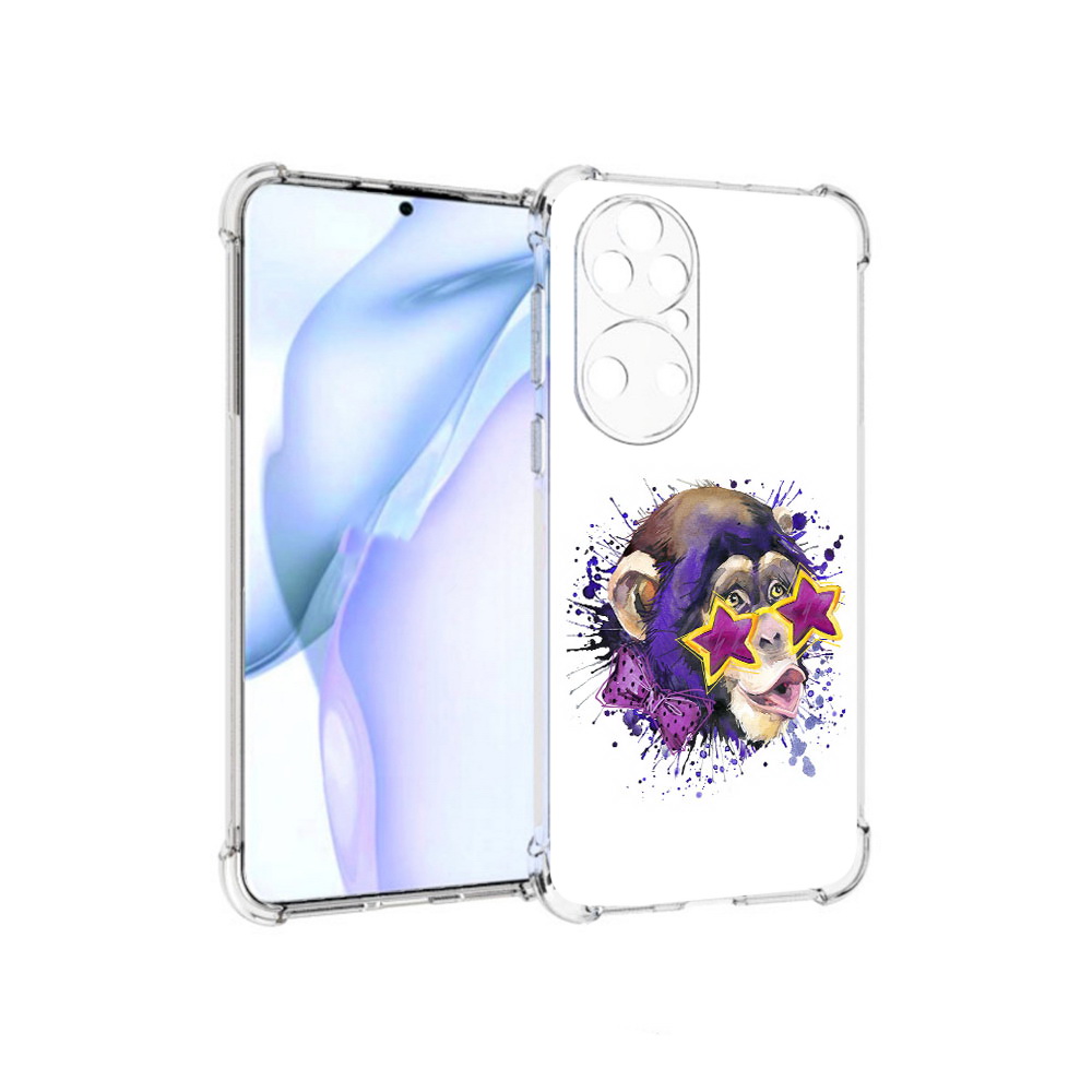 Чехол MyPads Tocco для Huawei P50 обезьяна в очках