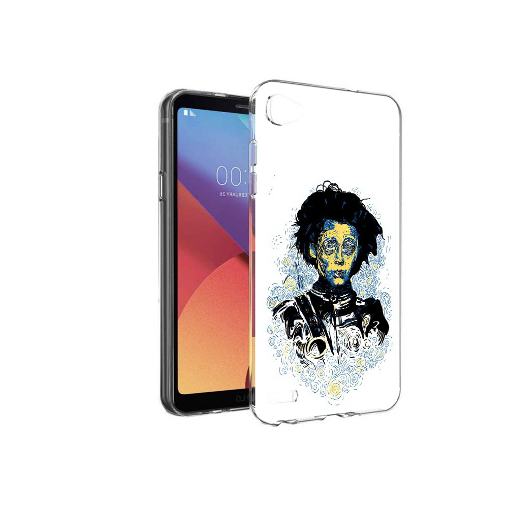 

Чехол MyPads Tocco для LG G6 mini парень черно-белый абстракция, Прозрачный, Tocco