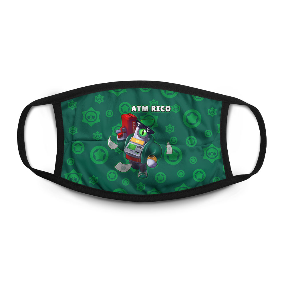 

Многоразовая маска унисекс Burnettie Brawl Stars Atm Rico, Разноцветный, Brawl Stars Atm Rico