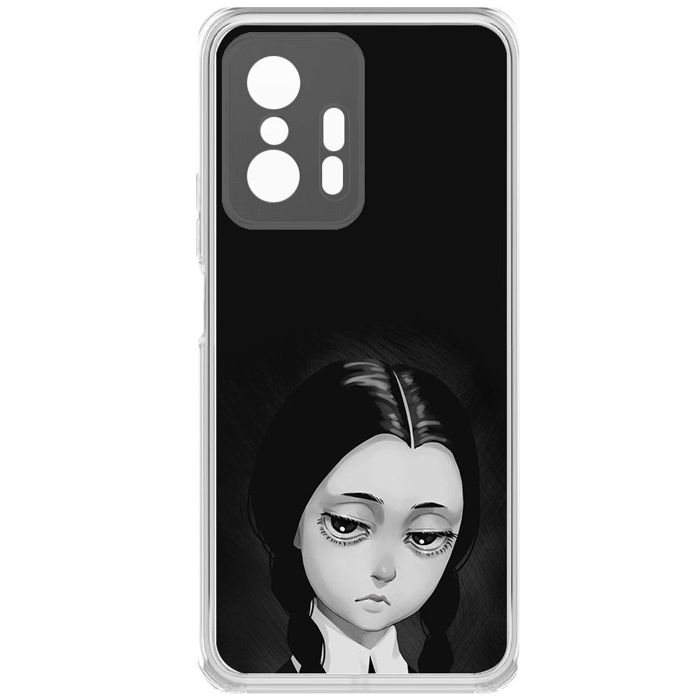 

Чехол-накладка Krutoff Clear Case Уэнсдей Аддамс - Рисованная Уэнсдей для Xiaomi 11T, Прозрачный